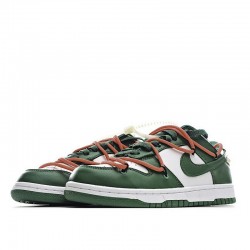 Nike  Off-White x Dunk Low 'Pine Green'
  CT0856 100