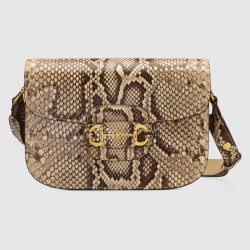 Gucci Horsebit 1955 python small shoulder bag 602204 EZ60G 9528