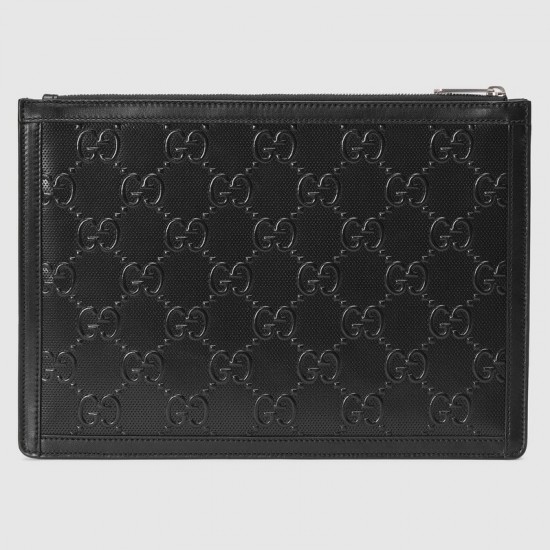 GG embossed pouch 646449 1W3AN 1000