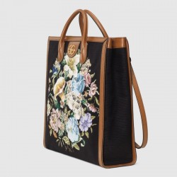 Tote bag with floral embroidery 655607 9ARPG 1096