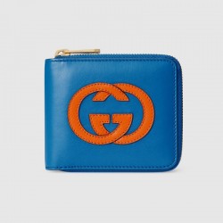 Interlocking G zip around wallet 658836 0QGCG 8380