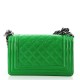 Boy Flap Bag Quilted Patent Small [CC-BFBQPS-287]