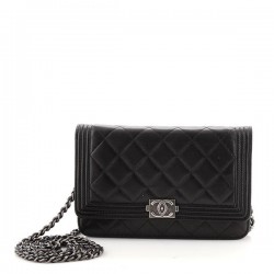 Boy Wallet on Chain Quilted Lambskin [CC-BWCQL-46]