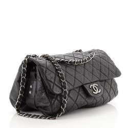 CC Soft Flap Bag Quilted Distressed Calfskin Large [CC-SFBQDCL-74]