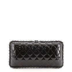Chain Around Clutch Quilted Patent Small [CC-CACQPS-236]