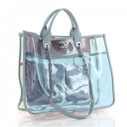 Coco Splash Shopping Tote Quilted PVC With Lambskin Medium [CC-CSSTQPVCWLM-211]