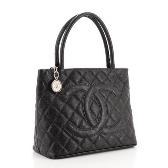 Medallion Tote Quilted Caviar [CC-MTQC-24]