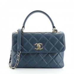 Trendy CC Top Handle Bag Quilted Lambskin Small [CC-TTHBQLS-288]