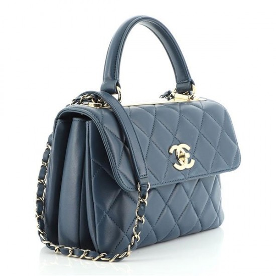 Trendy CC Top Handle Bag Quilted Lambskin Small [CC-TTHBQLS-288]