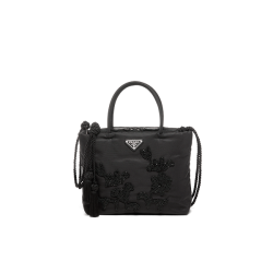 Embroidered nylon handbag [PR-E-1030473]