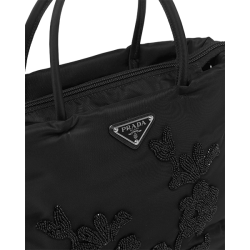 Embroidered nylon handbag [PR-E-1030473]