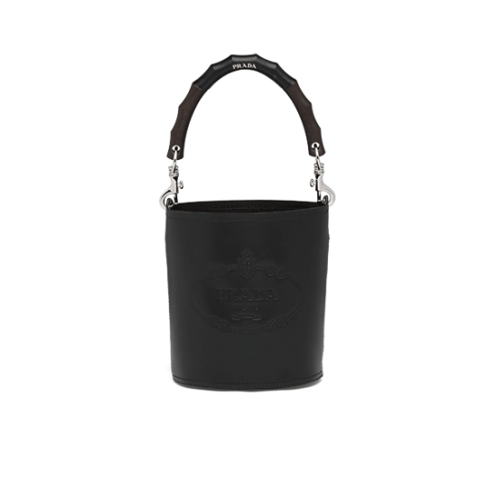 Leather Prada Tambour Bucket Bag [PR-LPTBB-1030280]