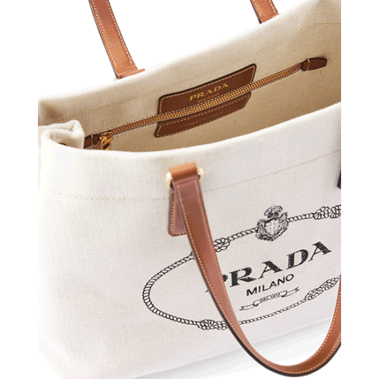 Linen Blend and Leather Tote [PR-LBLT-1030621]