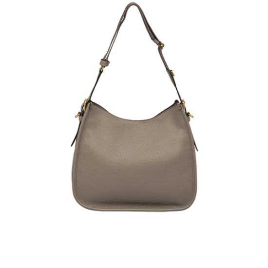 Medium leather hobo shoulder bag [PR-M-1030622]