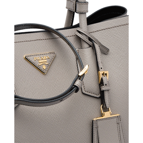 Medium Saffiano Leather Double Prada Bag [PR-MSLDPB-1030416]