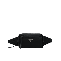 Nylon and leather belt bag [PR-N-1030458]