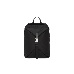 Nylon and Saffiano Leather Backpack [PR-NSLB-1030390]