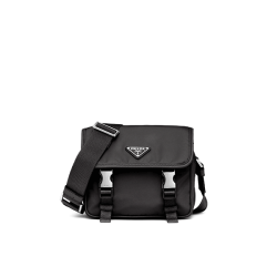 Nylon and Saffiano Leather Shoulder Bag [PR-NSLSB-1030591]