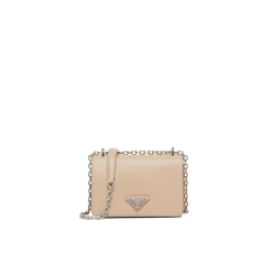 Nylon and Saffiano Leather Shoulder Bag [PR-NSLSB-1030593]
