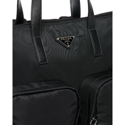 Nylon and Saffiano Leather Tote [PR-NSLT-1030069]