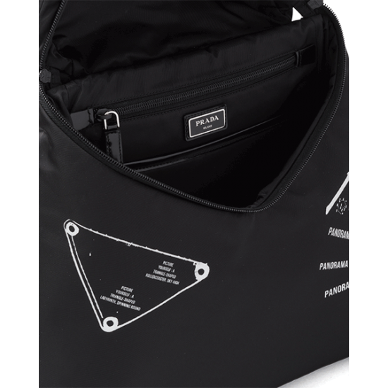 Prada Signaux printed nylon backpack [PR-PS-1030666]