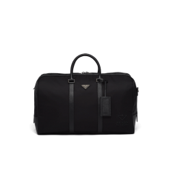 Re-Nylon and Saffiano leather travel bag [PR-RNS-1030048]
