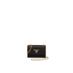 Saffiano leather card holder with shoulder strap [PR-S-1030171]